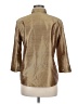 Bogner Metallic Brown 3/4 Sleeve Button-Down Shirt Size 8 - photo 2