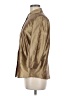Bogner Metallic Brown 3/4 Sleeve Button-Down Shirt Size 8 - photo 5