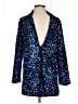 Fashion Nova 100% Polyester Stars Blue Blazer Size S - photo 1