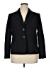 Black Label by Evan Picone 100% Polyester Black Blazer Size 14 - photo 1
