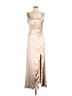 REVELRY 100% Polyester Metallic Gold Cocktail Dress Size 10 - photo 1