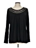 Dana Buchman Black Long Sleeve Blouse Size L - photo 1