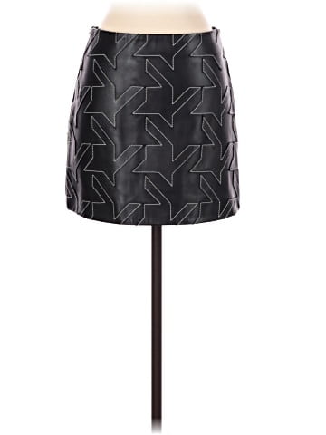Helmut Lang Faux Leather Skirt (view 2)
