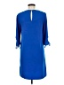 H&M 100% Polyester Solid Blue Casual Dress Size 8 - photo 2