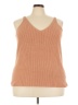 The Drop 100% Cotton Brown Sleeveless Top Size 3X - photo 1