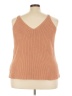 The Drop 100% Cotton Brown Sleeveless Top Size 3X - photo 2
