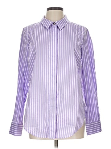 Universal Standard Long Sleeve Button-Down Shirt (view 1)