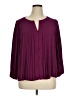 Nine West 100% Polyester Burgundy 3/4 Sleeve Blouse Size XL - photo 1