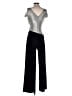 Lauren by Ralph Lauren Metallic Silver Jumpsuit Size 4 - photo 2