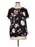 Maurices 100% Polyester Black Short Sleeve Blouse Size XL - photo 1