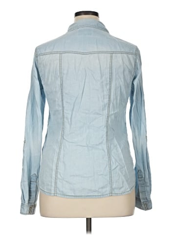 YMI Long Sleeve Button-Down Shirt (view 2)