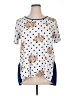 Doublju Polka Dots White Short Sleeve T-Shirt Size 1X - photo 1