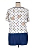 Doublju Polka Dots White Short Sleeve T-Shirt Size 1X - photo 2