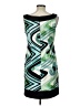 Connected Apparel Graphic Green Cocktail Dress Size 12 Petite - photo 2