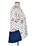 Doublju Polka Dots White Short Sleeve T-Shirt Size 1X - photo 4