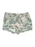 Ann Taylor LOFT 100% Viscose Floral Green Shorts Size S - photo 1
