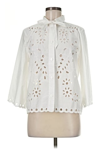 J.Crew Collection 3/4 Sleeve Blouse (view 1)