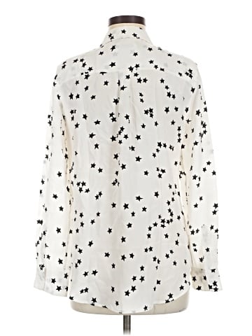 Equipment Long Sleeve Silk Top (view 2)