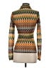 Akira Argyle Orange Long Sleeve Blouse Size S - photo 2