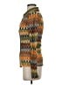 Akira Argyle Orange Long Sleeve Blouse Size S - photo 5