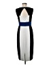 BCBGMAXAZRIA Color Block Blue Casual Dress Size 8 - photo 2