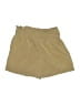 Have 100% Polyester Solid Tan Khaki Shorts Size M - photo 2