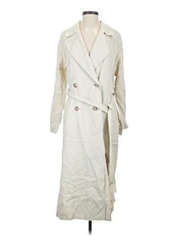 Madewell Belted Trench Coat in Drapey Twill (view 1)