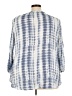Fred David Blue 3/4 Sleeve Blouse Size 3X - photo 2