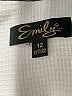 Emily... 100% Polyester White Blazer Size 12 - photo 6
