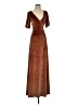 Baltic Born Solid Brown Cocktail Dress Size XS - photo 1