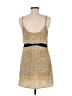 Cope 100% Polyester Paisley Gold Casual Dress Size M - photo 2