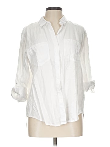 Velvet Heart 3/4 Sleeve Button-Down Shirt (view 1)