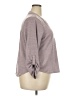 Cable & Gauge Gray Long Sleeve Blouse Size 2X - photo 4