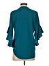 Vince Camuto 100% Polyester Teal 3/4 Sleeve Blouse Size XS - photo 2