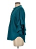 Vince Camuto 100% Polyester Teal 3/4 Sleeve Blouse Size XS - photo 5