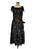 City Chic 100% Polyester Paisley Black Casual Dress Size 8 - photo 1