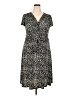 Cj Banks Print Black Casual Dress Size 18 - photo 1