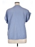 Splendid Blue Short Sleeve Blouse Size XL - photo 2