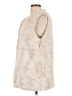 Dylan 100% Polyester Ivory Faux Fur Vest Size L - photo 5