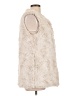 Dylan 100% Polyester Ivory Faux Fur Vest Size L - photo 4