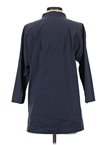 Lafayette 148 New York 3/4 Sleeve Button-Down Shirt (view 2)