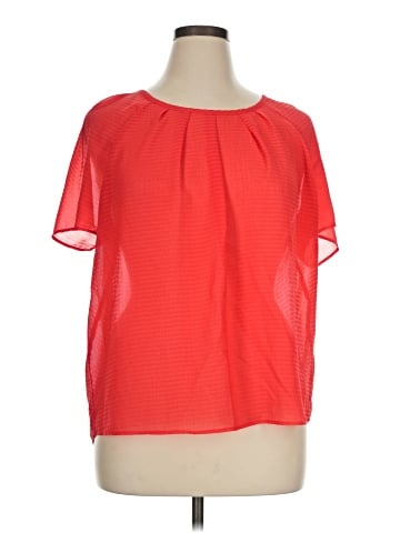 a.n.a. A New Approach Short Sleeve Blouse (view 1)