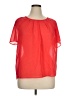 a.n.a. A New Approach 100% Polyester Red Short Sleeve Blouse Size XL - photo 1