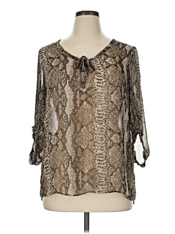 IZOD 3/4 Sleeve Blouse (view 1)