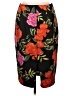 Express Floral Black Formal Skirt Size 12 - photo 2