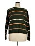 Lands' End 100% Cotton Stripes Green Pullover Sweater Size XL - photo 1