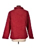 Winter Silks 100% Polyester Damask Floral Paisley Solid Red Jacket Size L - photo 2