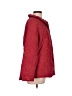 Winter Silks 100% Polyester Damask Floral Paisley Solid Red Jacket Size L - photo 4