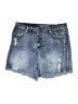Grace & Lace Blue Denim Shorts Size 16 - photo 1