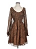 Newbury Kustom 100% Polyester Animal Print Brown Cocktail Dress Size S - photo 1